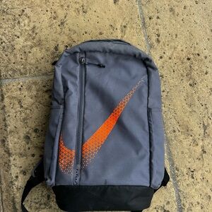 Nike Gray and Orange Men's Backpack